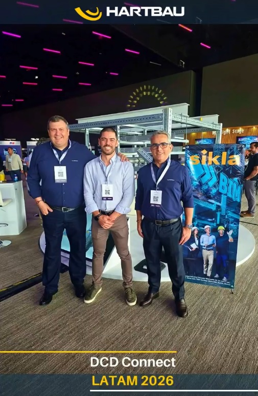 Equipe Hartbau e parceiros na DCD Connect LATAM 2026, em Cancún